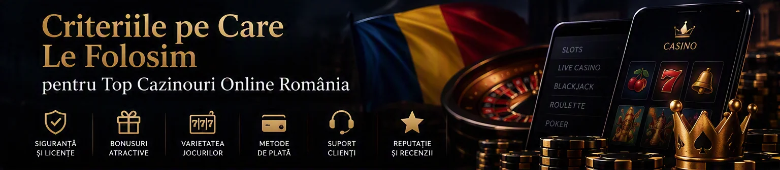 Criteriile pe Care Le Folosim pentru Top Cazinouri Online România